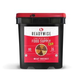 60 Serving Freeze Dried Meat Bucket + 20 Servings Of Rice